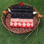 Pure Banarasi Handloom Katan Silk Black Color Saree