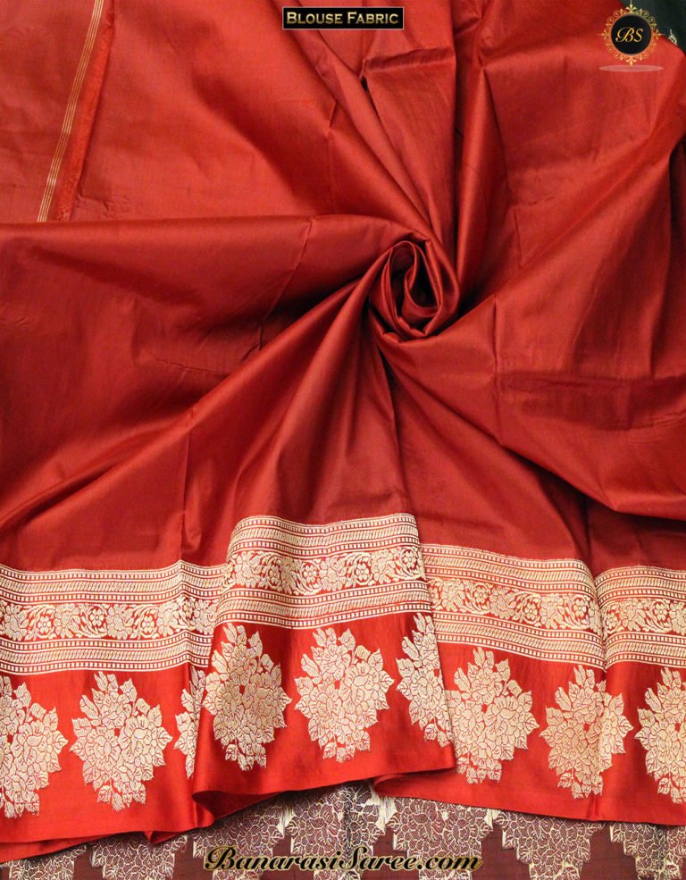 Pure Banarasi Handloom Katan Silk Black Color Saree - Image 3