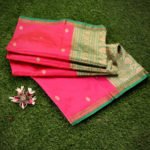 Pure Banarasi Handloom Katan Silk Pink Color Saree