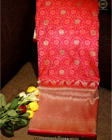 Pure Banarasi Handloom Katan Silk Tanchoi Saree