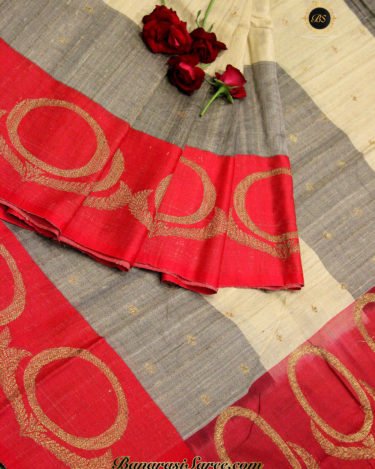 tussar banarasi saree