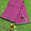 Pure Banarasi Handloom Katan Silk Magenta Color Antique Zari Booty Saree