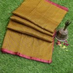 Pure Banarasi Handloom Katan Silk Mini Check Saree
