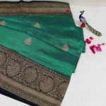Pure Banarasi Handloom Katan Silk Ocean Blue Saree