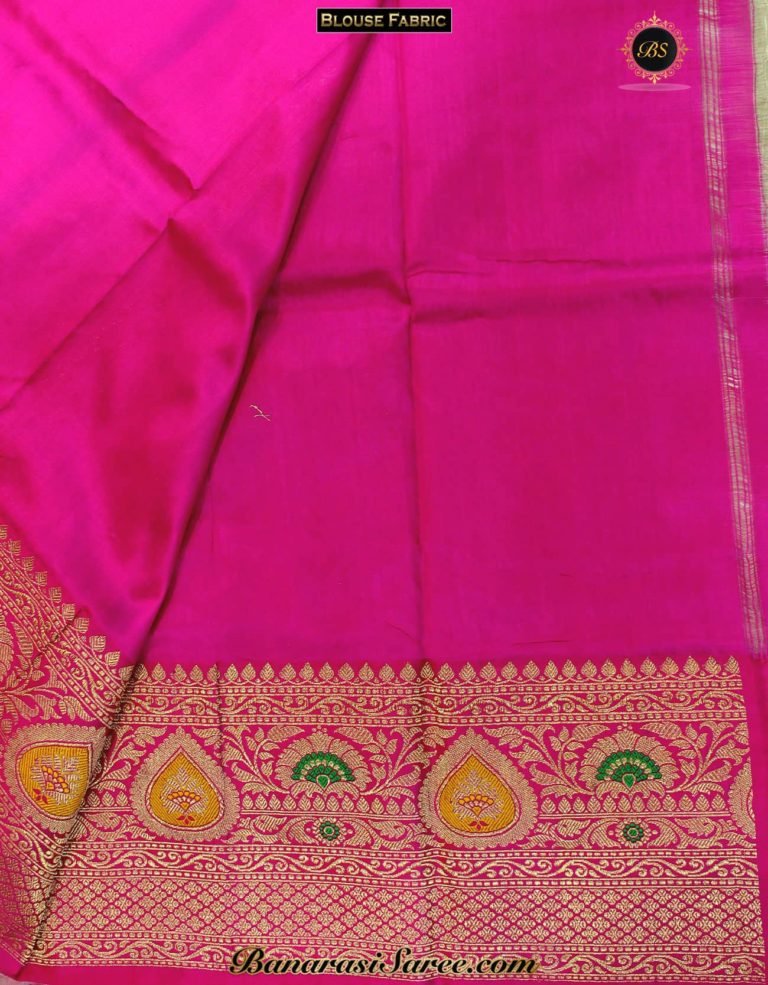 Pure Banarasi Handloom Katan Silk Pinkish-Grey Color Saree - Image 3