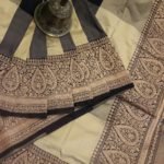 Pure Banarasi Handloom Katan Silk Checkered Saree