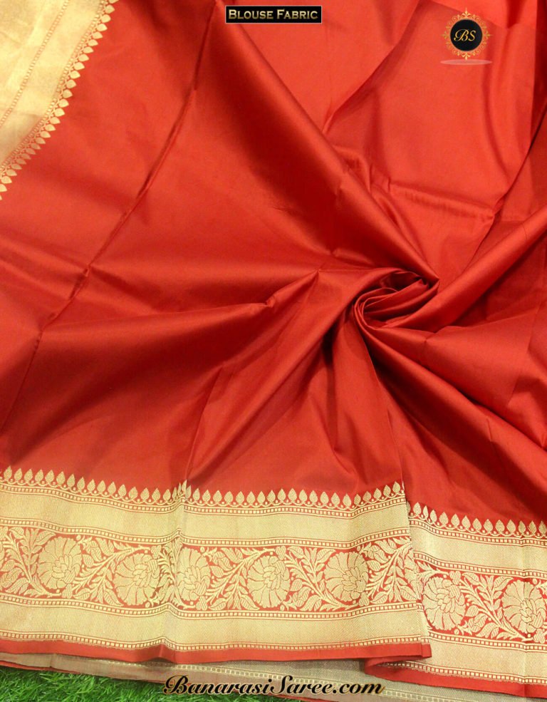 Pure Banarasi Handloom Tussar Silk Steel Grey Color Saree - Image 3
