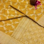 Banarasi Handloom Silk Yellow Color Saree