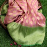Banarasi Handloom Light Pink Georgette Saree
