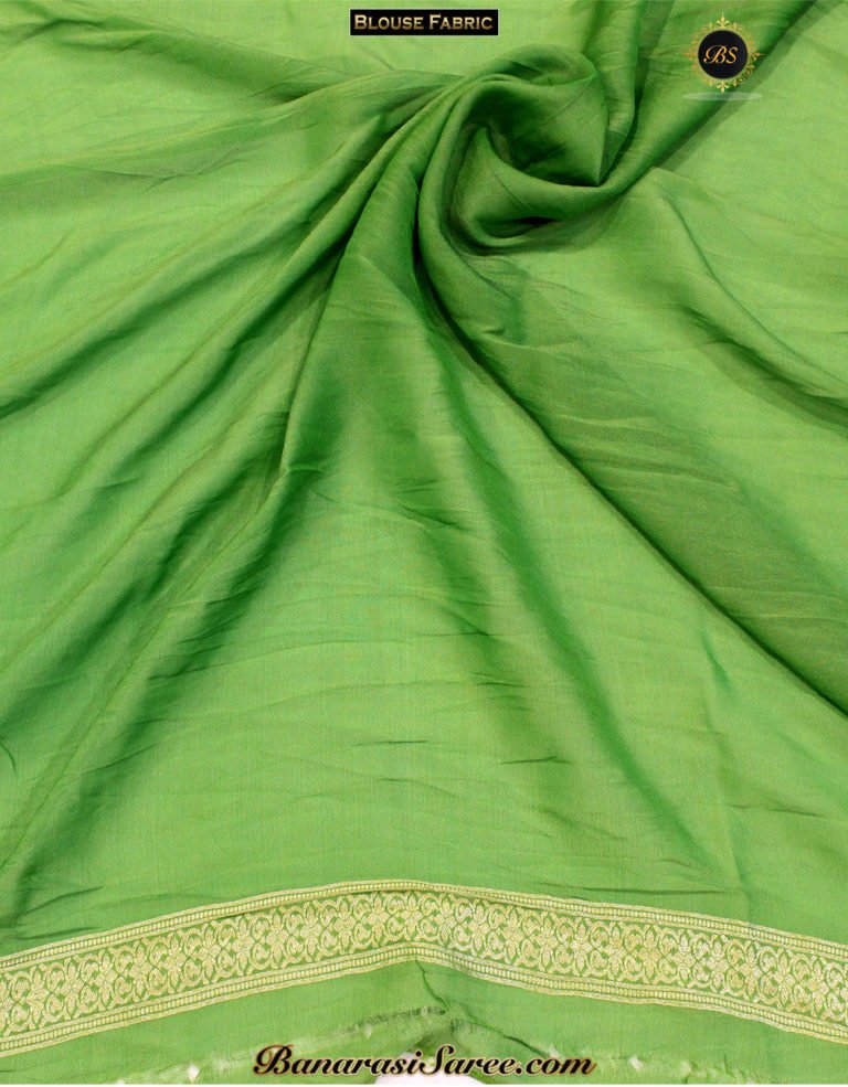 Banarasi Handloom Light Pink Georgette Saree - Image 3