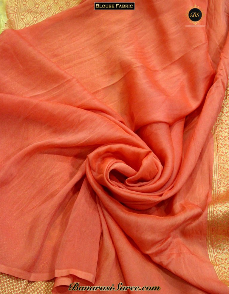 Banarasi Handloom Georgette Cream Color Skirt Border Saree - Image 3