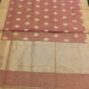 Banarasi Handloom Kora Silk Tissue Maroon Color Saree - Image 2