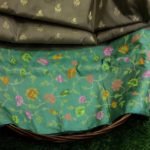 Pure Banarasi Handloom Katan Silk Tilfi Meenakari Skirt Border Saree