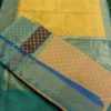 Banarasi Handloom Kora Silk Yellow-Pine Green Color Saree - Image 2