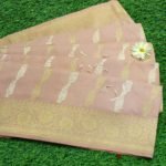Pure Banarasi Handloom Katan Silk Pastel Pink Color Saree
