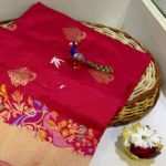 Pure Banarasi Handloom Katan Silk Pink Color Paithani Border Saree