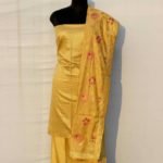Banarasi Handloom Cotton Silk Tussar Color Zari Suit