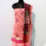 Banarasi Handloom Cotton Silk Pink Color Suit