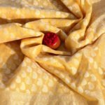 Banarasi Handloom Kora Silk Resham and Golden Zari Booty Saree