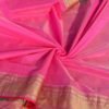 Banarasi Handloom Kora Cotton Resham Boota Alfi Border Saree - Image 4
