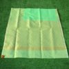 Banarasi Handloom Spring Green Kora Cotton Saree - Image 3