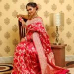 Pure Banarasi Katan Silk Roopa Sona Zari Jaal Saree