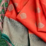 Banarasi Handloom Kora Silk Antique Zari Boota Saree