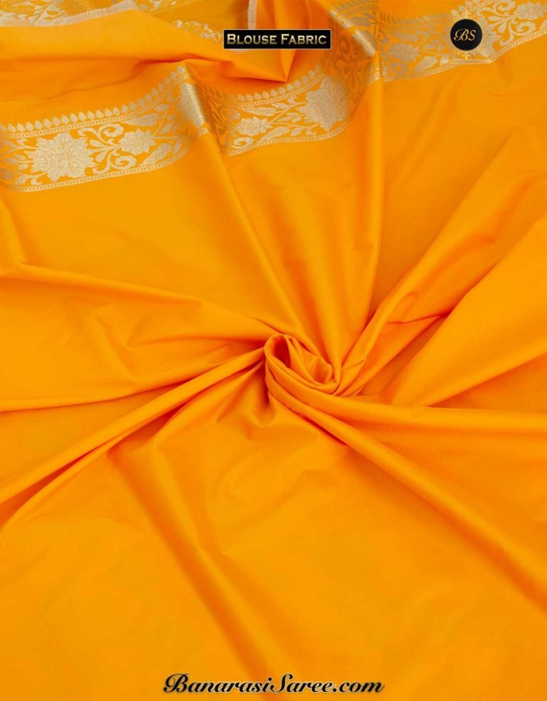 Banarasi Handloom Soft Silk Golden Sona Roopa Jaal Saree - Image 5