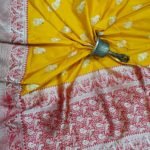 Pure Banarasi Handloom Katan Silk Paithani Border Figure Boota Saree