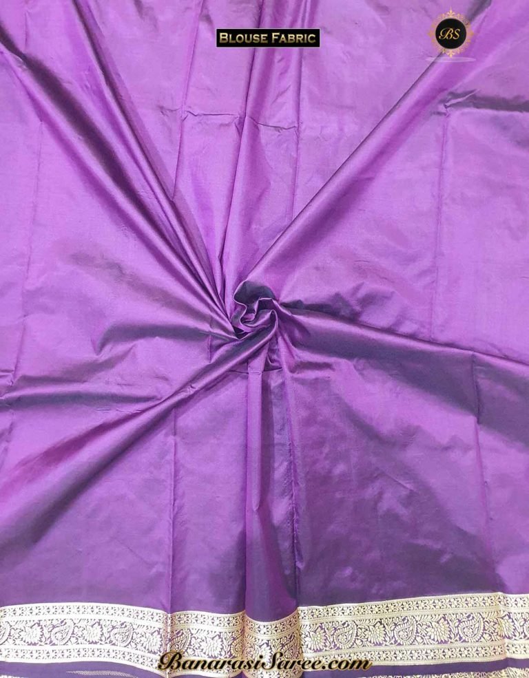 Pure Banarasi Handloom Katan Silk Resham Booty Saree - Image 6