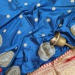 Pure Banarasi Handloom Katan Silk Boota Border Saree