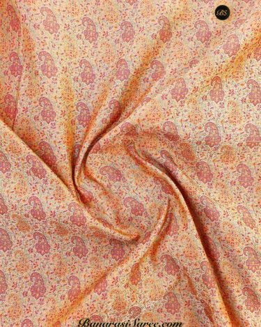 Pure Banarasi Handloom Katan Silk Dark Beige Color Tanchoi Saree